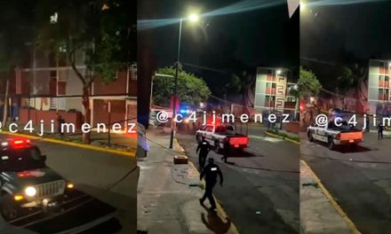 Video fuerte: ataca a policías con cuchillo y lo calman a balazos