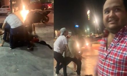 ‘¿Putazos o qué?’; Hombre baila en medio de una pelea y se hace viral