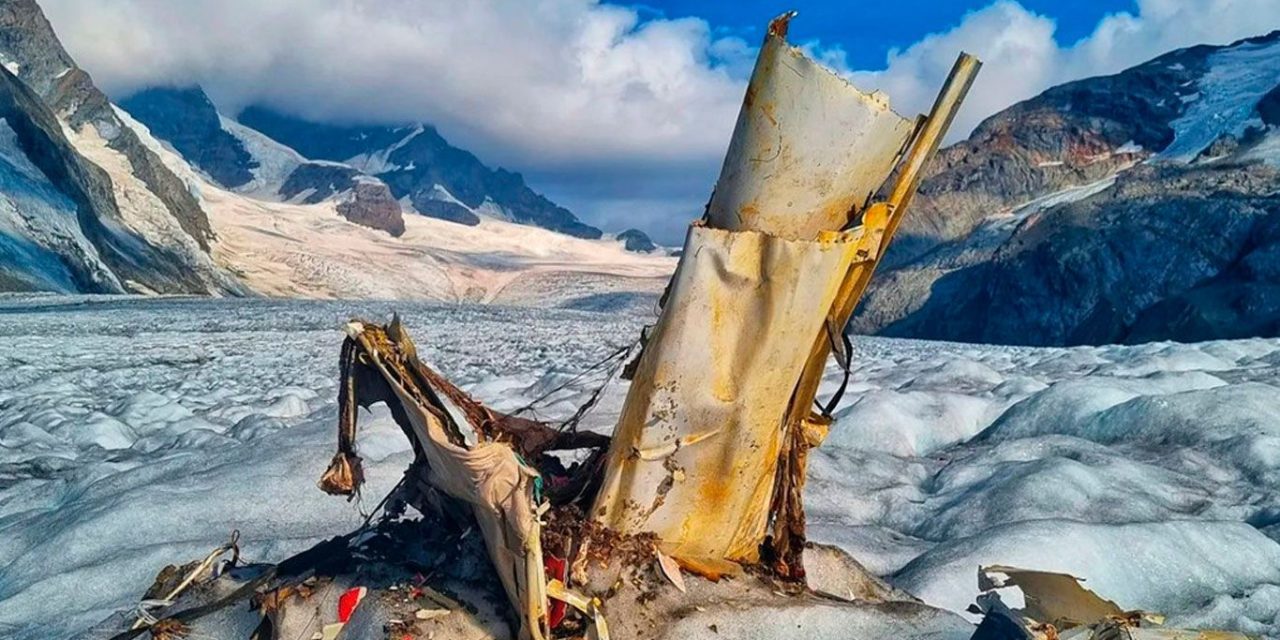 Los fragmentos del Piper Cherokee, siniestrado en 1968, fueron encontrados por un guía de montaña.