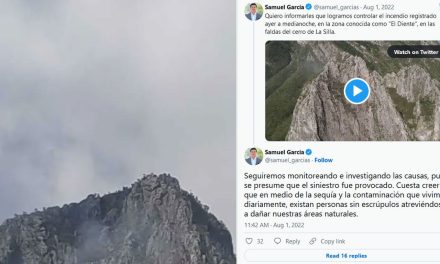 Controlan incendio del Cerro de la Silla; fueron personas sin escrúpulos, dice Samuel García