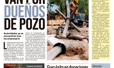 Portada Región Centro [5 de septiembre de 2022] Van por dueños de pozo; Gran éxito en donaciones y más…