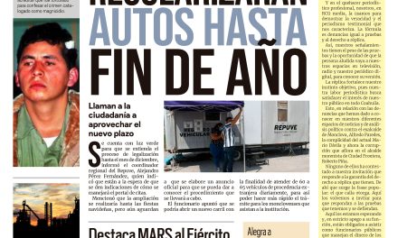 Portada Región Centro [21 de septiembre de 2022] Regularizarán autos hasta fin de año; El Ejército mexicano es valioso  y más..