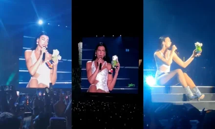 Dua Lipa esta vez sí acepta un Dr. Simi, pero advierte del peligro de arrojar objetos al escenario (video)