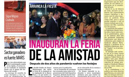 Portada Región Fronteriza [25 de septiembre de 2022] Arranca la fiesta: inauguran la Feria de la Amistad; Reconocen a expresidentes del PRI Acuña; y más…