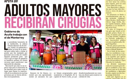 Portada Región Fronteriza [26 de septiembre de 2022] Adultos mayores recibirán cirugías; Continúan con la entrega y más…