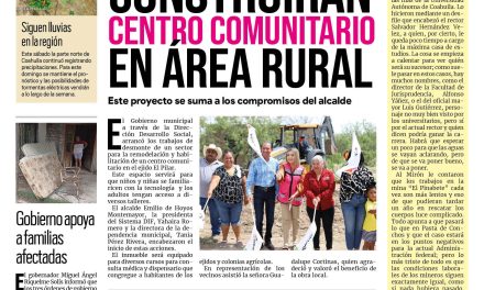 Portada Región Fronteriza [4 de septiembre de 2022] Acuña fue sede del Amistad Bowl; Construirán Centro Comunitario en área rural en Acuña; y más…