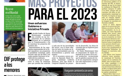 Portada Región Fronteriza [13 de septiembre de 2022]  Analizan más proyectos para el 2023; DIF protege a los menores en Acuña; y más…