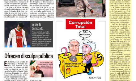 Portada RCG MEDIA [3 de septiembre de 2022] Fallecen dos tras inundaciones: Se unen por la tranquilidad y más…