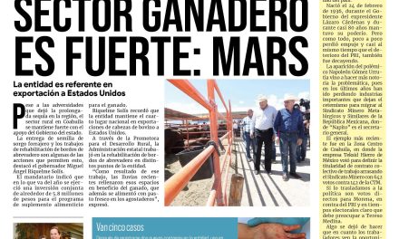 Portada RCG MEDIA [25 de septiembre de 2022] Coahuila cuenta con un sector ganadero fuerte: MARS; Obras en Saltillo unen a la población: Chema Fraustro; y más…