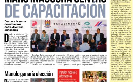 Portada RCG MEDIA [27 de septiembre de 2022] MARS inaugura Centro de Capacitación CANACINTRA – UAdeC; Reconocen a ‘Profetas en su tierra’ en Saltillo; y más…