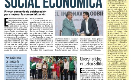 Portada RCG MEDIA [30 de septiembre de 2022] Coahuila e Infonavit ofrecen vivienda social económica y más….