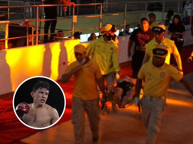 Queda en coma el boxeador Luis Quiñónez tras ser noqueado (video)