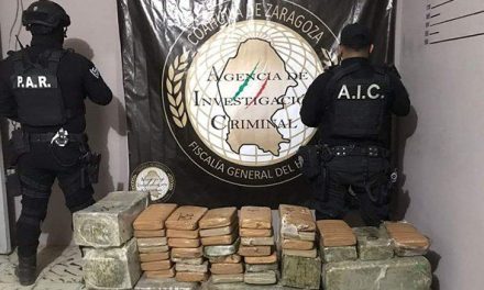 Decomisa Fiscalía General del Estado de Coahuila 102 kilos de mariguana en Nueva Rosita