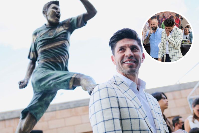 Ahora es inmortal: inauguran estatua de Oribe Peralta en Torreón