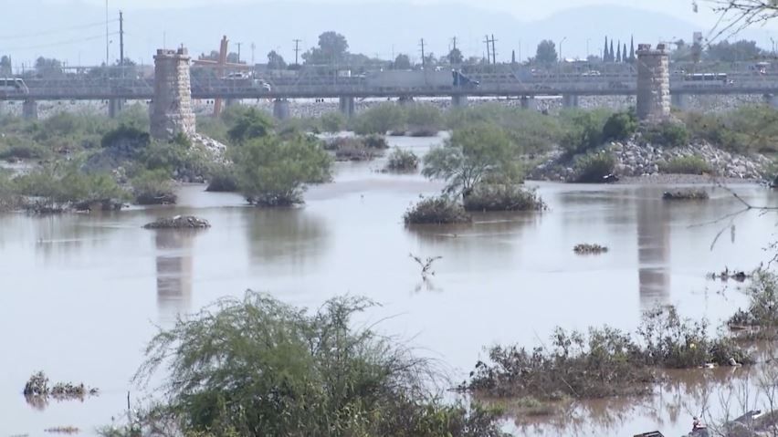 Reportan saldo blanco por avenida extraordinaria del Río Nazas en Torreón