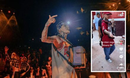 Santa Fe Klan regresa a su barrio en Guanajuato y regala billetes de 500 pesos (video)