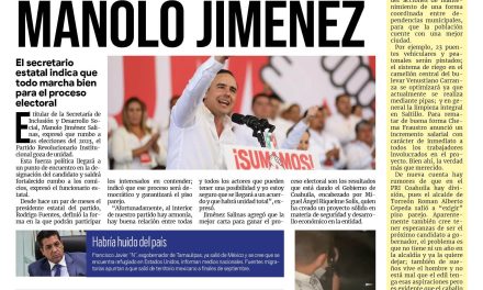 Portada Región Carbonífera [8 de octubre de 2022] Existe unidad y armonía en el PRI: Manolo Jiménez; Damnificados reciben apoyo en Múzquiz; y más….