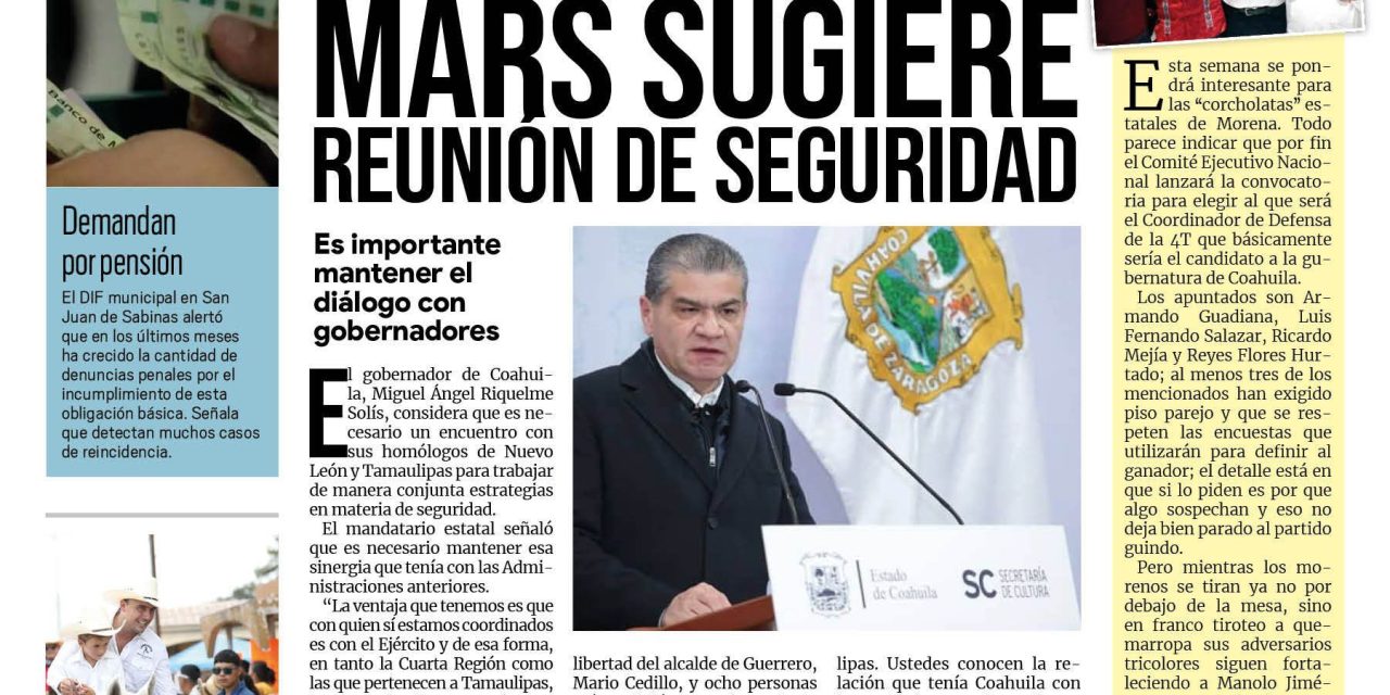 Portada Región Carbonífera [17 de octubre de 2022] Realizan Fiesta del Becerro en Sabinas; Prioridad de DIF Coahuila garantizar la alimentación: Marcela Gorgón; y más…