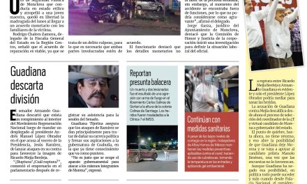 Portada Región Centro [19 de octubre de 2022] Policía que presuntamente embistió y quitó la vida a maestra queda libre en Monclova; Más seguridad: Capacitan al C4 en Frontera; y más…