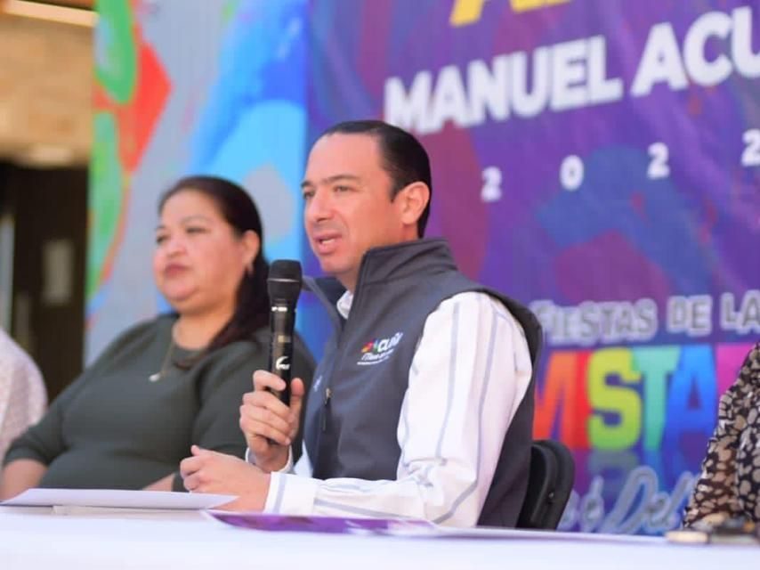 Alcalde de Acuña presenta cartelera de las Fiestas de la Amistad