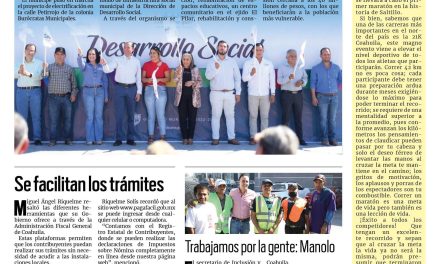 Portada Región Fronteriza [2 de octubre de 2022] Invierten 40 mdp en obras sociales en Acuña; PRI Acuña apoya la lucha contra el cáncer; y más…