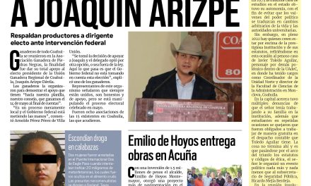 Portada Región Fronteriza [14 de octubre de 2022] Ganaderos de PN apoyan a Joaquin Arizpe; Alcalde cumple con la educación ;y más…