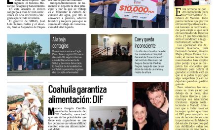Portada Región Fronteriza [17 de octubre de 2022] Corren en favor de la cultura del agua en Acuña; Inician fiestas de La Amistad en la frontera; y más…