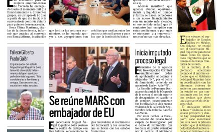 Portada Región Lagunera [22 de octubre de 2022] Benefician Microcréditos a las torreonenses; Se reúne MARS con embajador de EU y más…