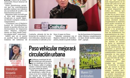 Portada RCG MEDIA [2 de octubre de 2022] Herramientas digitales facilitan trámites: MARS; Manolo Jiménez trabaja por la Laguna; y más…