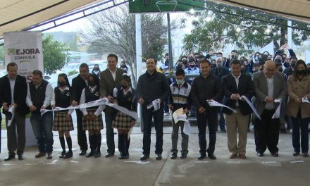 Entregan aulas y mobiliario en beneficio de la comunidad estudiantil en Coahuila