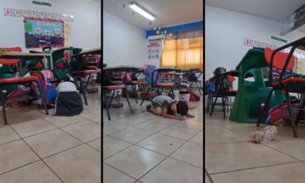 ‘¡Todos abajo!’: Maestra tranquiliza a alumnos durante balacera en Empalme, Sonora (video)