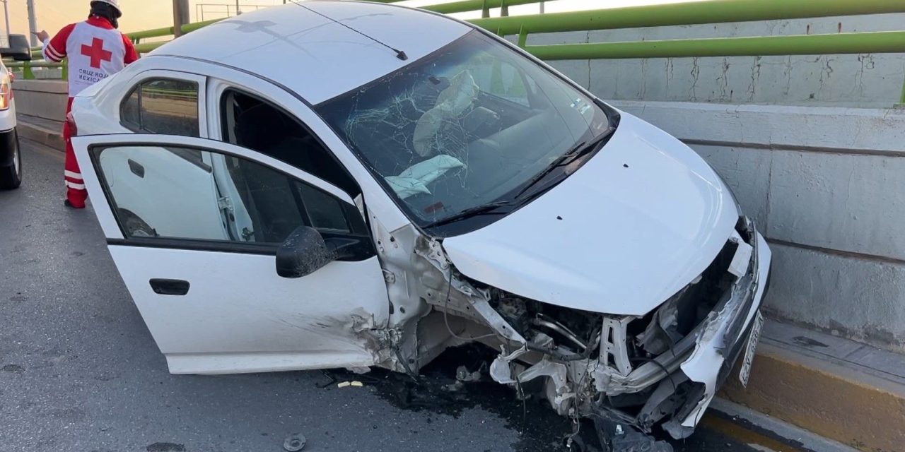 Destruye su auto en accidente en Saltillo