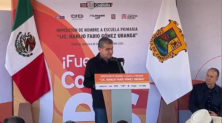 Imponen nombre a nueva escuela ‘Manlio Fabio Gómez Uranga’ en Torreón