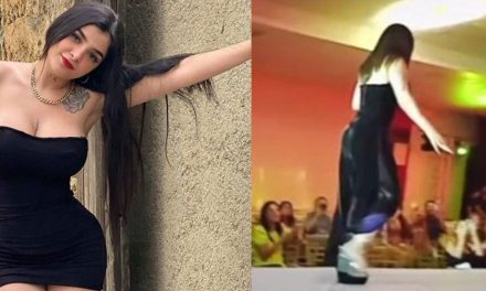 Tropieza Karely Ruiz en su debut en pasarela