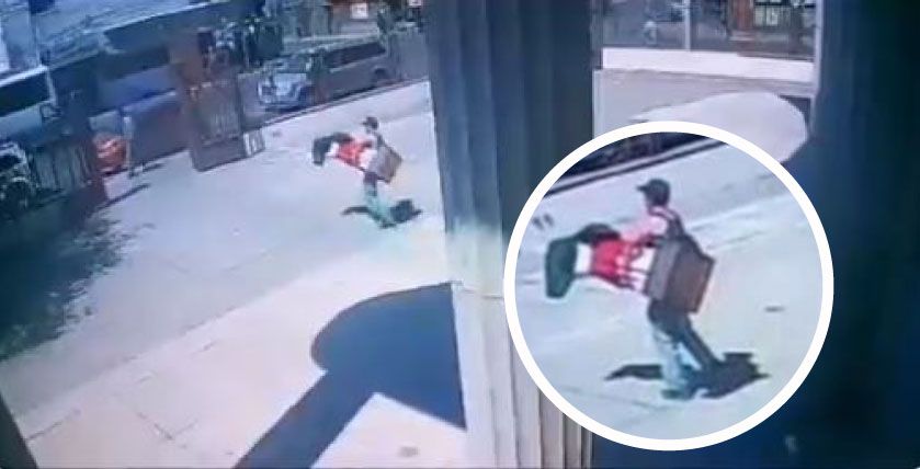 Como si nada… hombre roba figura religiosa de iglesia de Monterrey (video)