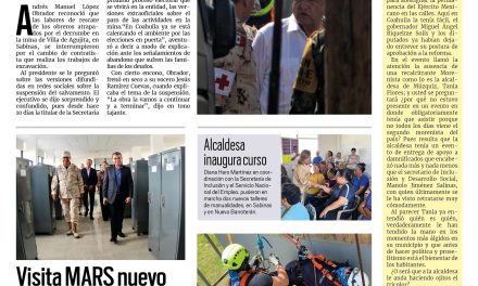 Portada Región Carbonífera[5 de noviembre de 2022] Detenido el rescate en ‘El Pinabete’; Visitan nuevo cuartel de Acuña y más…