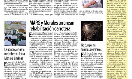 Portada Región Carbonífera [11 de noviembre de 2022] No cumple federación a familias de mineros en Coahuila; Se supera meta de vacunación en menores; y más…