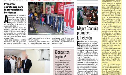 Portada Región Carbonífera [15 de noviembre de 2022] Se alistan corporaciones para Buen Fin; SEMA reconoce a empresas responsables y más…