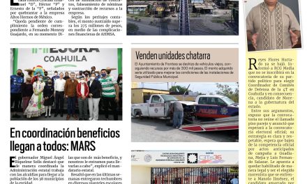 Portada Región Centro [3 de noviembre de 2022] Detienen a tres por fraude en AHMSA; Encuentran restos humanos fuera de tumba, en Monclova; y más…
