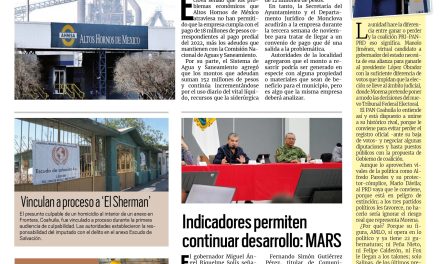 Portada Región Centro [8 de noviembre de 2022] AHMSA adeuda predial al Ayuntamiento; buscan regularizar aplicaciones y más…