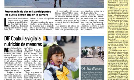 Portada Región Centro [14 de noviembre de 2022] Realizan 21K Monclova; mantienen vacunación de rezagados; Mantienen vacunación de rezagados y más…