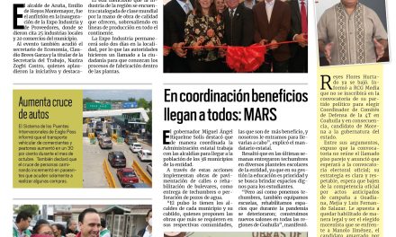 Portada Región Fronteriza [3 de noviembre de 2022] Inauguran Expo Industria en Acuña; Presentan plataforma de proveedores; y más…