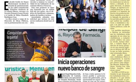 Portada Región Fronteriza [15 de noviembre de 2022] Benefician a planteles educativos en Acuña; SMN lleva a cabo sorteo anual y más…