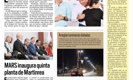 Portada Región Lagunera [10 de noviembre de 2022] Román Cepeda encabeza programas sociales; sentenciados son trasladados a penal de Torreón y más…