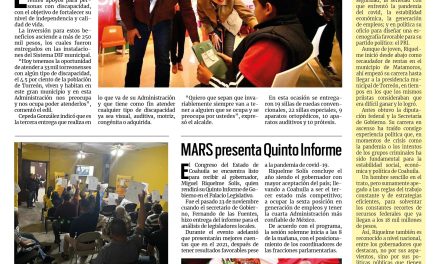 Portada Región Lagunera [30 de noviembre de 2022] Román Cepeda apoya a los discapacitados; incrementa confianza ciudadana en Torreón y más…