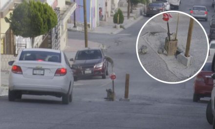 Bache es causa de accidentes en el barrio Ojo de Agua de Saltillo
