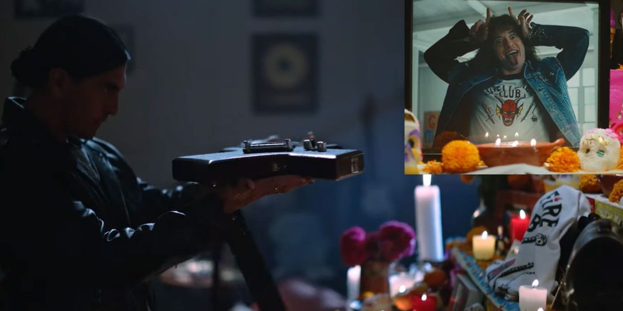 El altar más rockero: Palencia dedica ofrenda a Eddie Munson de Stranger Things en épico crossover