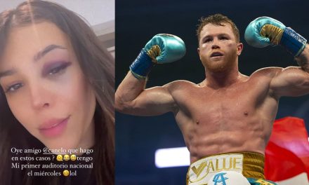 Danna Paola le pide consejos al ‘Canelo’ tras aparecer con un ojo morado