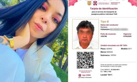 Detienen al chofer del taxi del que se arrojó Lidia Gabriela en Iztapalapa