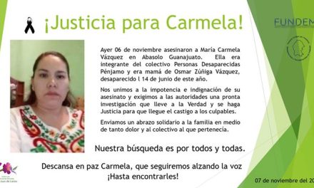 Le quitan la vida a María Carmela, madre buscadora, en Guanajuato